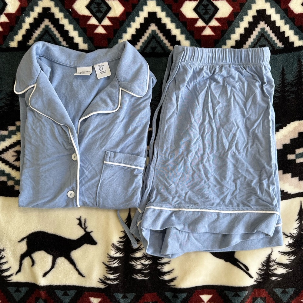Cupcakes & Cashmere Blue Pajama Set